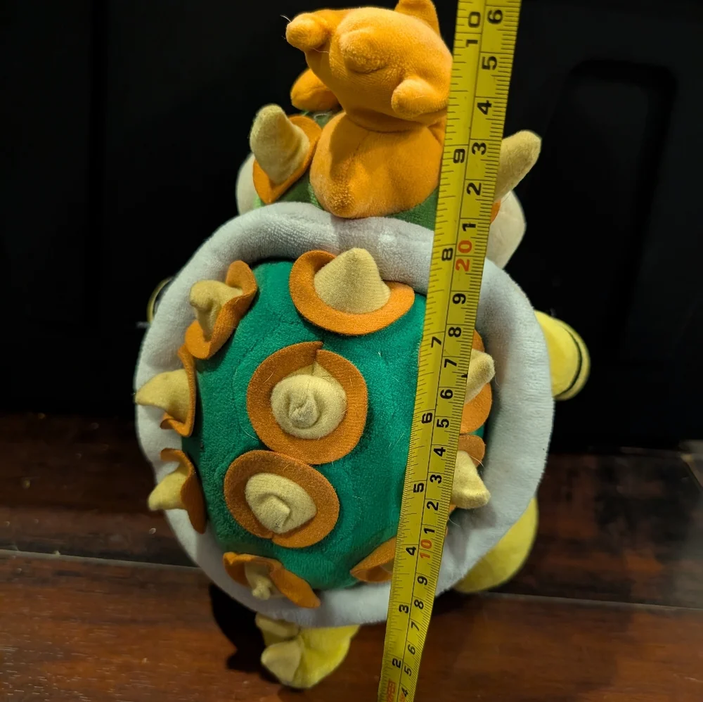 Super Mario 10” Bowser Plush Toy Nintendo San-Ei Little Buddy Used PICS